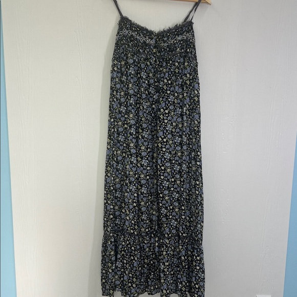 Free People - Molly Jo Boho Colorful Floral Back Cutout Midi Dress Size XL - Picture 9 of 14
